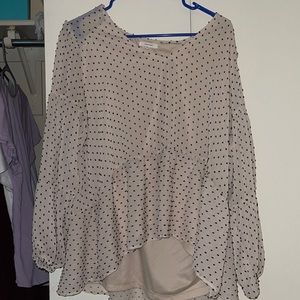 Maurices polka dot blouse